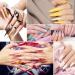 Acrylic Nail Kit for Beginners - Professional 10 Color Powder Set with Brush - Nail Extension Form Set-2 - Buy Online on SooperMarket.com