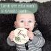 Baby Monthly Milestone Cards - Reversible Wooden Discs for Newborn Photography - Includes Announcement & Hello World Sign - Buy Online on SooperMarket.com