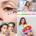QIUFSSE 6pcs Double-headed Liquid Eyeliner Stamp Set for Women - Waterproof, Smudgeproof, Long Lasting - Love Flowers Moon Stars Smiley Triangles - Buy Online on SooperMarket.com