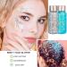 Holographic Body Glitter Gel - Long-Lasting, Waterproof Mermaid Sequins Liquid Eyeshadow in Pink 104 for Festivals and Rave Parties - Buy Online on SooperMarket.com