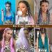 Jumbo Braiding Hair Extensions Colorful Synthetic Hair for DIY Crochet Box Braids Ombre 1Pc 24inch Dark Brown - Buy Online on SooperMarket.com