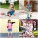 Rainbow Mermaid Kids Skating Protective Gear Set - Knee Pads, Elbow Pads, Wrist Guards for Skateboard, Roller Skating, Scooter - Ages 3-8 - Buy Online on SooperMarket.com