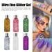 6 Colors Glitter Set - 180ML Arts & Crafts Supplies | Festival Makeup Nail Face & Hair Glitter - Sequin Pigment Powder for Creative Projects - Buy Online on SooperMarket.com