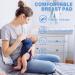 Bamboo Fiber Nursing Pads - 10 Piece Set with Laundry & Travel Bags | Washable Leak Proof Breastfeeding Essentials for Moms (Sky Blue - Buy Online on SooperMarket.com