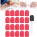 Nail Sanding Drill Bit 0.5 X 0.7in Easy To Store High Strength Nail Polishing Sanding Head Fine Sandpaper with Shaft for Grinding(Big red) - Buy Online on SooperMarket.com