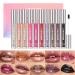 LANGMANNI 10 Colors High Shine Lipgloss Set Long Lasting Diamond Gliter Shimmer Liquid Lipstick Set Hydrating Moisturizing Lip Gloss Kit Gift Makeup For Girls (SET A)