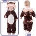 COOKY.D Unisex Winter Animal Hooded Baby Romper - Brown Squirrel (18-24 Months) - Buy Online on SooperMarket.com