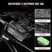 Waterproof Bike Holder & Cell Phone Bag for Smartphones Up to 6.9 inches | Luroon Bicycle Handlebar Bag with Rain Hood - Gray - Buy Online on SooperMarket.com