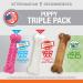 Nylabone Puppy Chew Toys for Teething Puppies | Small/Regular - Pink Bone Lamb & Apple (3 Count) - Buy Online on SooperMarket.com