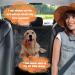 Peticon Waterproof Dog Car Seat Cover with Mesh Window - Nonslip, Scratchproof Hammock for Backseat - Fits Cars, Trucks, SUVs, Jeeps - Black - Buy Online on SooperMarket.com