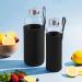 Buy Noma 1L Glass Bottle with Neoprene Cover - Durable Sports & Outdoor Water Bottle | Available in 500ml & 1000ml - Perfect for Office & School - Buy Online on SooperMarket.com