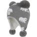 LANGZHEN Toddler Winter Hat Earflap Knit Cap for Baby Boys Girls 6-12 Months - Polar Bear Grey - Buy Online on SooperMarket.com