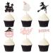 Cyodoos 24PCS Ghost Cupcake Toppers such as Pumpkin Ghost House Ghost Witch Candy Selection Halloween Cake Decoration Halloween Theme Girl Baby Shower Supplies pink Pink1