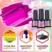 PEACECOLOR Gel Nail Kit with Electric Nail File | 10 Colors Gel Polish Set | 36W UV/LED Lamp | Starter Kit with Professional Manicure Tools & Halloween Decorations - Buy Online on SooperMarket.com