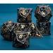 ARUOHHA Hollow DND Metal Dice Set Black Gold Dungeons and Dragons Dice D and D Dice Role Playing Games D+D Polyhedral Dice 7PCS RPG D&D Dice with Gift Box D20 D12 D10 D8 D6 D4 - Buy Online on SooperMarket.com