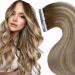 Laavoo real hair Extensions tape in balayage blond hair extensions real hair tape in hair extension real hair ombre platinum blonde extensions real hair tapes of course smooth 50g 20pcs 50cm #8/60/8 50cm-20PCs 2.5/60/8