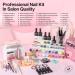 Morovan Acrylic Nail Set - Complete Starter Kit with Acrylic Powder Nail Lamp Drill & 4 UV Polish Colors for Beginners - Buy Online on SooperMarket.com