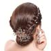 14 Pieces Wedding Hair Clips Set - Bridal Pearl & Rhinestone Barrettes in Rose Gold and Silver | Bridesmaid Hair Accessories - Buy Online on SooperMarket.com