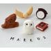 Harry Potter Personalised Cake Toppers Set - Kids Birthday Fondant Icing Wizard Decoration Supplies - Hedwig Owl Snitch Notebook Hat Platform Badge - Comes with an Edible Glue & Extra Gift - 5 Pcs