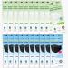 (Pack of 20) (10PCS BLACK 10PCS WHITE Combo set) Good day Premium 3D Disposable BLACK AND WHITE KF94 Face Mask Protective Covering Dust Mask Individual Packs Made in Korea.