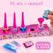 Just My Style Shimmer Pop Lip Gloss DIY Kit - Create 5 Lollipop-Shaped Glosses with Funnel, Containers, Base, Glitter & More - Buy Online on SooperMarket.com