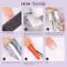 Saviland Gel Nail Polish Remover Foil Kit - 200pcs Nail Wraps with Cuticle Pusher | Gel Nail Polish Removal Kit for Home & Salon Use - Buy Online on SooperMarket.com