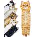 Cat Funny Hand Towels for Bathroom Kitchen Decor Cat Towel,Cute Decorative Hanging Washcloths Face Towels,Super Absorbent Soft, Housewarming Gift,Funny Gifts,Cat Lovers/Cat Mom Gifts for Women(Orange)