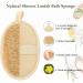 olyee Natural Loofah 4 Pack Exfoliating Sponge Face Wash Pads Body Loofah Skin Bath Loofah Back Scrubber Luffa and Terry Cloth Hang Biodegradable Shower Sponges for Adults Women Men - Buy Online on SooperMarket.com