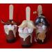 Set of 3 Belgian Hot Chocolate Stirrers Spoons Sticks with Mustache Individually Wrapped HandMade - Buy Online on SooperMarket.com