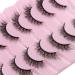 7 Pairs Cat Eye Lashes - Dramatic 3D Soft Strip Eyelash Extensions for Volume & Natural Look | Reusable Makeup Tools (A04 - Buy Online on SooperMarket.com
