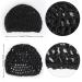 3-Pack Black Mesh Crochet Hair Net Snoods for Women - Soft Rayon Knit Hair Cover Accessory - Buy Online on SooperMarket.com