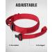 Joytale Tactical Dog Collar for Large Dogs | Handle & QR Code Dog Tag | Red XL - Durable Adjustable & Stylish - Buy Online on SooperMarket.com