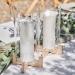 Shop Ginger Ray Candle Holder Glass Decoration with Wooden Base | Wedding & Party Candle Holders - International Shipping Available - Buy Online on SooperMarket.com