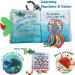Fish Baby Books - Soft Cloth Books for Babies 0-6 Months | Baby Toys for 6-12 Month Olds | Baby Shower Gifts Box with Teether | Newborn Baby Sensory Stroller Toys - Buy Online on SooperMarket.com