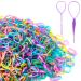 2000 PCS Mini Small Rubber Bands for Hair, Tiny Colorful Hair Elastics, Hair Rubber Bands for Girls Toddler Kids Baby, Premium Elastic Hair Ties with 2 PCS Topsy Tail Hair Tools, YLYL Multicolor