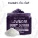 BeautyFrizz Lavender Body Scrub 24 Oz - Exfoliating Scrub with Sea Salt, Aloe & Shea Butter - Pack of 2 - Buy Online on SooperMarket.com