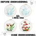 Embroidery Starter Kit: Mushroom Cross Stitch Set for Beginners - 5 Sets with Patterns, Instructions, Hoops, Needles & Threads - Buy Online on SooperMarket.com