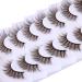 ALPHONSE Brown Strip Dark Brown False Lashes 7 Pack - Short Wispy Natural Look D Curl Extensions - Buy Online on SooperMarket.com