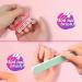 Gel Nail Polish Removal Kit: 20 Plastic Nail Clips, 550 Cotton Pads, 120ml Dispenser Bottle, 7 Nail File Grits, 2 Nail Brushes, 2 Cuticle Pushers - Buy Online on SooperMarket.com