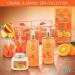 Home Spa Gift Basket - 7pc Orange & Mango Bath & Body Set for Men & Women | Shower Gel Bubble Bath Lotion & More - Buy Online on SooperMarket.com