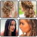 Hair Beads for Braids Xerteam 100 Pieces Hair Jewelry Rings Gold Hair Accessories Hair Cuffs and Braid Rings Hair Charms Dreadlock Accessories FOR Girl Women Men Hair Braids Decoration - Buy Online on SooperMarket.com