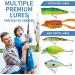 TRUSCEND 94Pcs Fishing Lures Kit - Minnow, Crankbait, Popper, Frog, Worm, Grub, Spoon, Spinner Bait - Includes Hooks, Sinker, Swivel Leader - Fishing Accessories for Economical Fishing - Buy Online on SooperMarket.com
