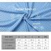 DEOLAX Men's Performance Moisture Wicking Golf Polo Shirt - Blue Grid | Dry Fit, Long & Short Sleeve, Casual - Size Large - Buy Online on SooperMarket.com
