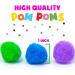 1000 Pieces 1 Inch Pom Poms for Crafts - 10 Assorted Colors - Puff Balls - Separated by Bag - Buy Online on SooperMarket.com