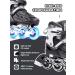 METROLLER Adjustable Inline Skates with Light Up Wheels - Black Large (4-7 US) - Beginner Rollerblades for Girls, Boys, Women, Men - Buy Online on SooperMarket.com