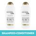 OGX Nourishing + Coconut Milk Shampoo & Conditioner Set - 25.4 Fl Oz (Pack of 2) - Buy Online on SooperMarket.com