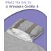 Jubi Changing Mat Grey | Organic Cotton & koTex Polyester | Portable Diaper Mat for 4 Diapers & Wipes - Buy Online on SooperMarket.com