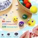 2000 Pcs 1 Inch Assorted Pom Poms with 220 Self Adhesive Googly Eyes - Multi Colors for DIY Crafts - Buy Online on SooperMarket.com