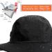 Womens Waterproof Bucket Hat with Fleece Lining | UPF50+ Outdoor Adventure Rain Cap - Black - Buy Online on SooperMarket.com