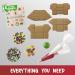 Christmas Mini Village Gingerbread House Kit - DIY Set with Candies, Fondant, Icing, Decorating Supplies, & Holiday Stickers - Buy Online on SooperMarket.com